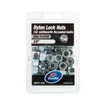 Zenith 3/8" Zinc Plated Nylon Lock Nut - 50 Pack