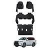 AUSGO 3-Row Set Car Floor Mats for Lexus LX570 LX Series 2013-2021 Floor Liners
