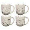 4pk Ecology Speckle Polka 410ml Stoneware Straight Mug W/ Handle Round