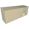 Build-A-Shed 1.2 x 5.2 x 2.0m Skillion Single Sliding Side Door Shed - Cream