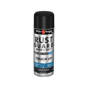 White Knight 300g Black Satin Rust Guard Touch Up Spray Paint
