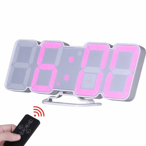 TODO LED Digital Alarm Clock Countdown Timer w/ Remote Control White