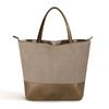 Catzon Travel Tote Bag Soft Leather Large Capacity Bucket Handbags-khaki