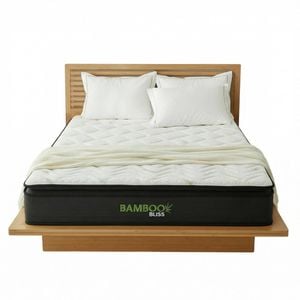 Royal Comfort Bamboo Bliss Pocket Spring & Memory Foam Mattress White Queen