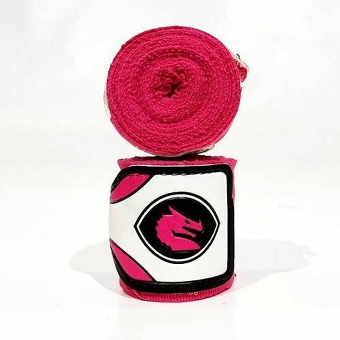 Morgan Mexico Elastic Short Boxing Hand Wraps - 108inch - 2.75m Long  (pair) [pink]