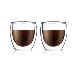 Bodum 0.25 L Transparent Pavina 2 Pcs Glass, Double Wall, Small, 0.25 L, 8 Oz 1 Pcs