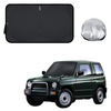 Front Windscreen Sun Shade for Mitsubishi Pajero Mini 1998 - 2012 (H53A/H58A) - Standard 150 x 85 cm - Black