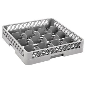 Vogue Commercial Glass Rack 16 Compartment Dishwasher Storage 500x500x100mm