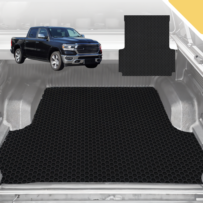 Outback GT 6D Pro Ute Tub Mat for RAM 1500 Express (DT) 2019-Current without rambox 6ft 4in bed length - Black