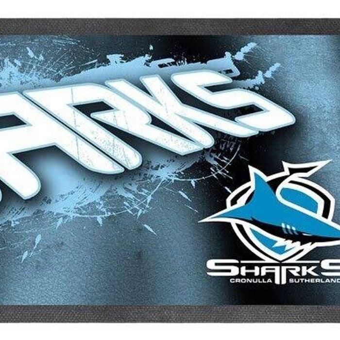 NRL Logo Bar Runner - Cronulla Sharks - Bar Mat - 25cm x 90cm