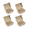 4x 24pc Jasart 6-Egg Holder Carton Tray School Art/Craft Activity Natural