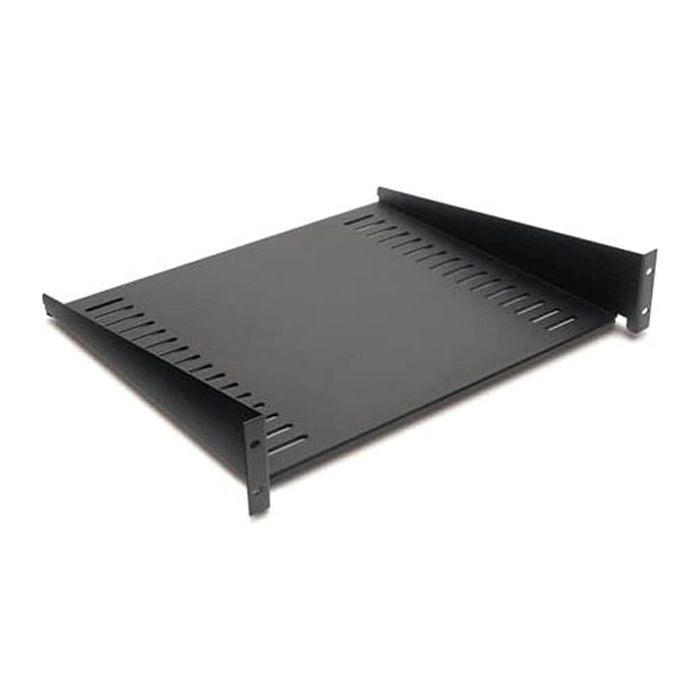 APC by Schneider Electric 2U Rack Shelf - Black, 22.68kg Capacity