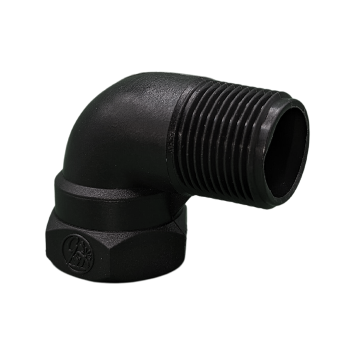 GD Watermark 3/4" Poly Irrigation M/F Elbow