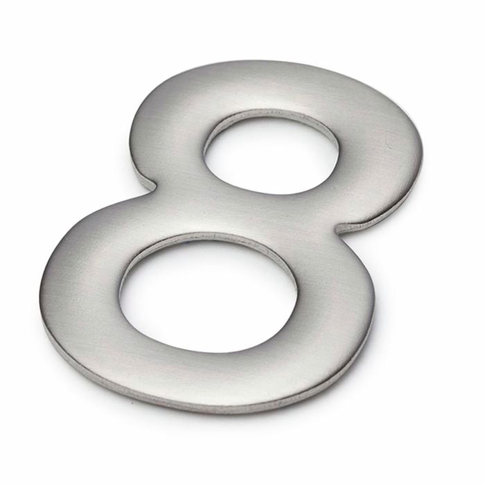 Sandleford 50mm Mode Stainless Steel Self Adhesive House Number 8