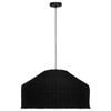 Mercator Northcote Pendant Light in Black Rattan 