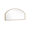 Barelli 600 x 1200mm Brushed Brass Signature High Specification Luce Arch Framed Mirror