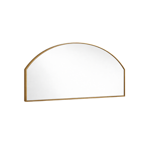 Barelli 600 x 1200mm Brushed Brass Signature High Specification Luce Arch Framed Mirror