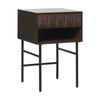 Modern Furniture LATINA Side Table - Dark Brown / Black