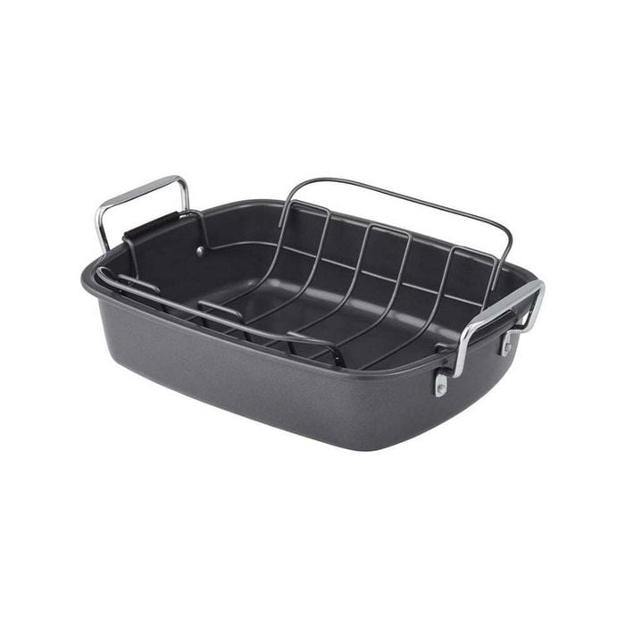 MasterPro Ultimate Carbon Steel 50L/34cm Roaster w/ Rack - Black