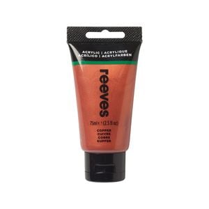 Reeves 75ml Copper Metallic Acrylic Paint