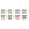 8pc Porto Loft 320ml Stoneware Mugs Drinking Cup Assorted