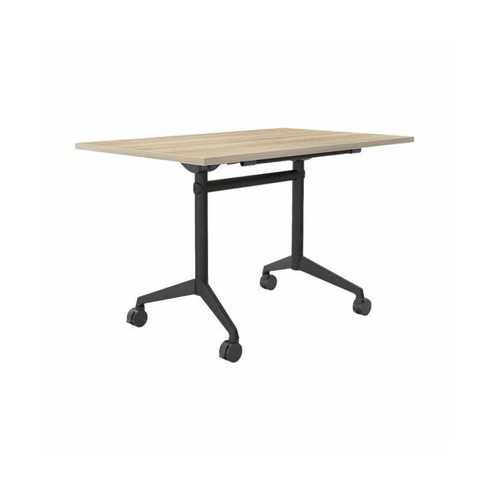 Olg Modulus Flip Table Full Black Frame New Oak Ravine Top L1200mm X W750mm