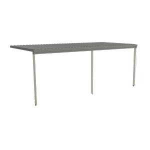 Absco Structures 6.00 x 3.00 x 3.00 Double Patio Cover – Woodland Grey
