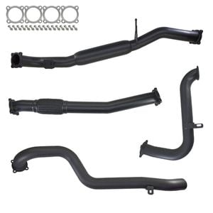 Ignite Exhausts Turbo Back For Nissan Gu Patrol 3l Leaf Spring Ute 3" No Cat With Hotdog 409 Stainless Steel