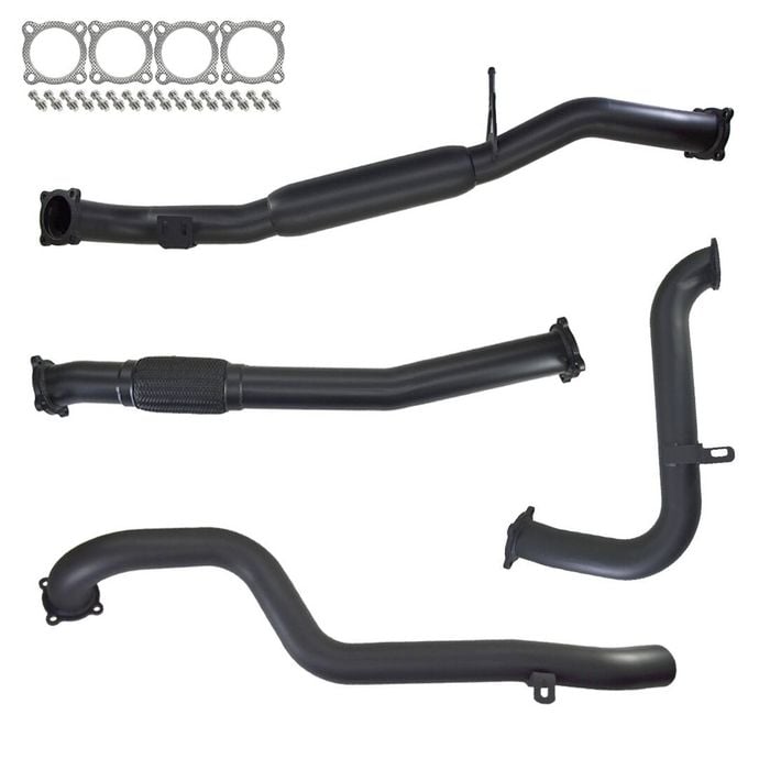Ignite Exhausts Turbo Back For Nissan Gu Patrol 3l Leaf Spring Ute 3" No Cat With Hotdog 409 Stainless Steel