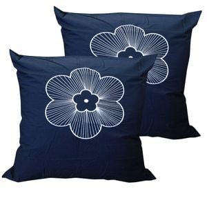 Bianca Pair of European Pillowcases Sharlotte Navy