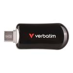 Verbatim Plectra 64GB USB-C Flash Drive Black [30224]