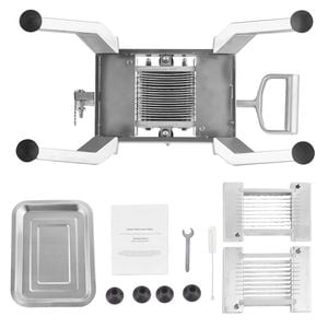 VEVOR Commercial Vegetable Slicer Silver Stainless Steel and Aluminum Alloy for Home