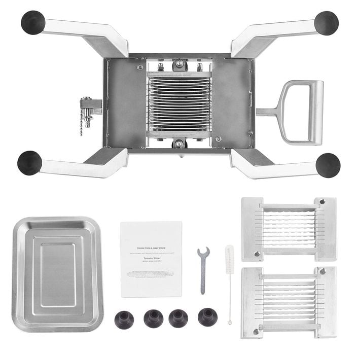 VEVOR Commercial Vegetable Slicer Silver Stainless Steel and Aluminum Alloy for Home