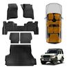 Floor Mats Boot Liner Set For Toyota Landcruiser 70/76 Series 2023-onwards All Weather Heavy Duty Cargo Kick Seat Protector