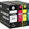 4 Pack PGI-2600XL PGI2600XL Ink Cartridges for Canon Maxify