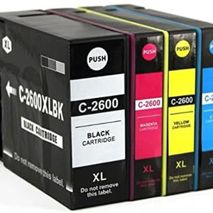 4 Pack PGI-2600XL PGI2600XL Ink Cartridges for Canon Maxify