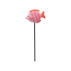 Northcote Pottery 10 x 14cm Pink Fish Polyresin Decorative Garden Stake