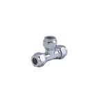 Brasshards 15C x 15C x 15C Chrome Plated Compression Tee LF