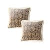 SOGA 2X 45CM Wabi-Sabi Dark Floral Tassel Throw Pillows