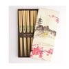 5pc Tokyo Design Wooden Brown Chopstick Gift Set Boxed