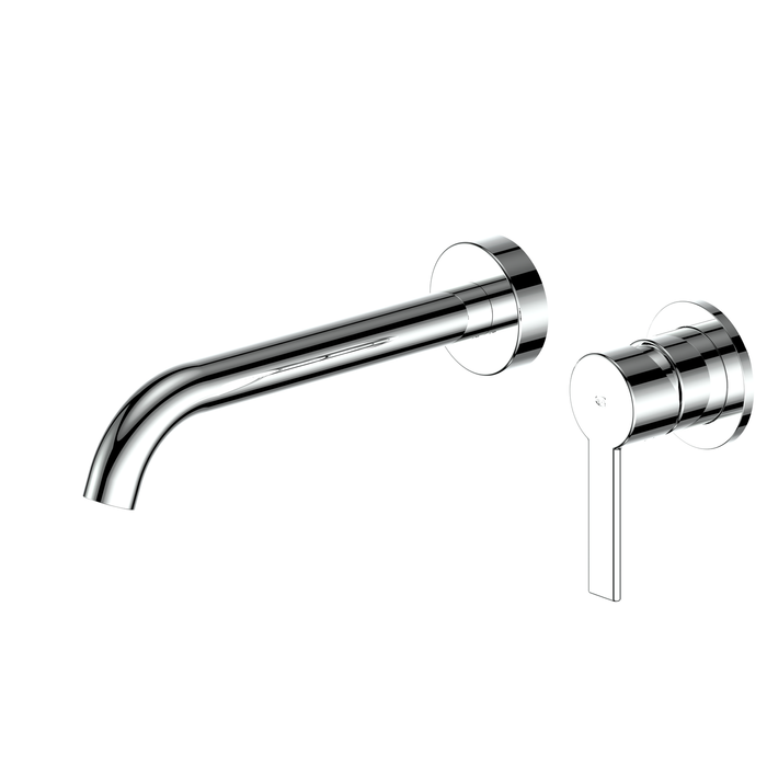 Greens Chrome Penny Wall Basin Mixer 