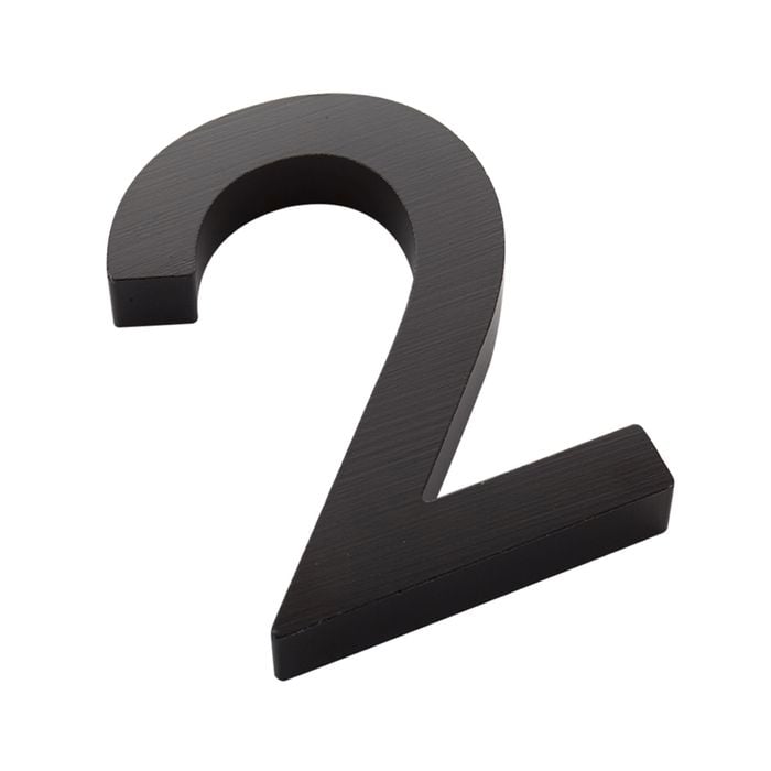 Sandleford 100mm Black Edge House Number 2