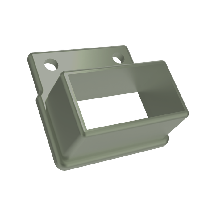 ProtectorAl 50 x 25mm Pale Eucalypt Aluminium Balustrade Panel Wall Brackets - 2 Pack