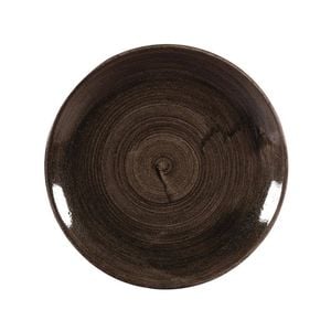 Churchill Coupe Plates Stonecast Patina Black 288mm 12 Pack