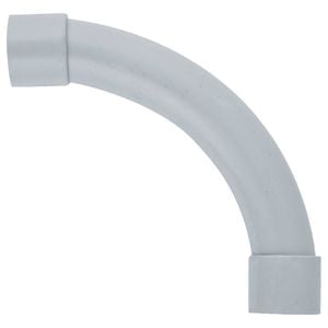 DETA 20mm PVC Conduit 90 Degree Standard Bend Grey - Single Pack