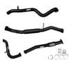 Ignite Exhausts Turbo Back For Nissan Gu Patrol 3l Leaf Spring Ute 3" No Cat With Hotdog Black Aluminised Steel