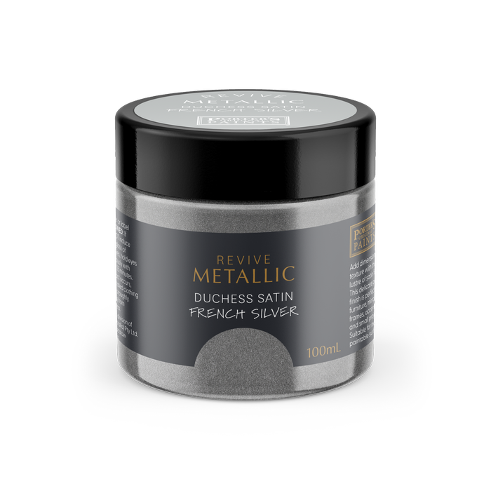 Porter's Paints 100ml Metallic French Silver Furniture Paint