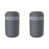 2PK Bentgo Dual-Sealing Lightweight Snack Cup Food Container 590ml Dark Grey
