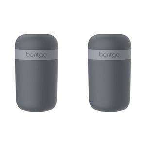 2PK Bentgo Dual-Sealing Lightweight Snack Cup Food Container 590ml Dark Grey