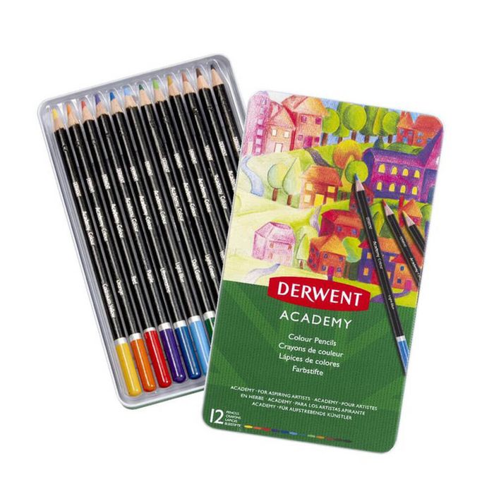 Derwent Academy Coloured Pencil (12pcs)